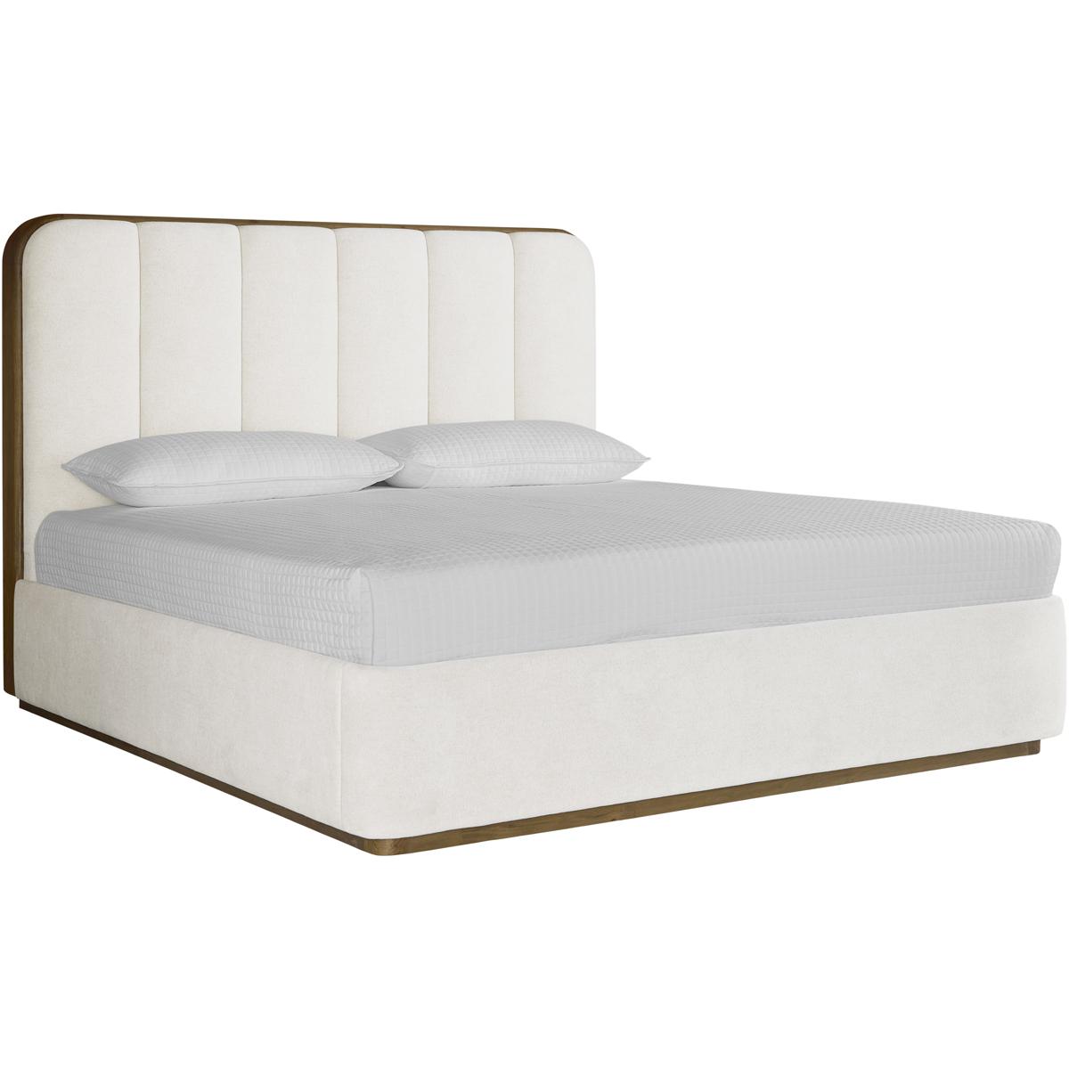 Bideford Modern Classic White Tufted Bed - King
